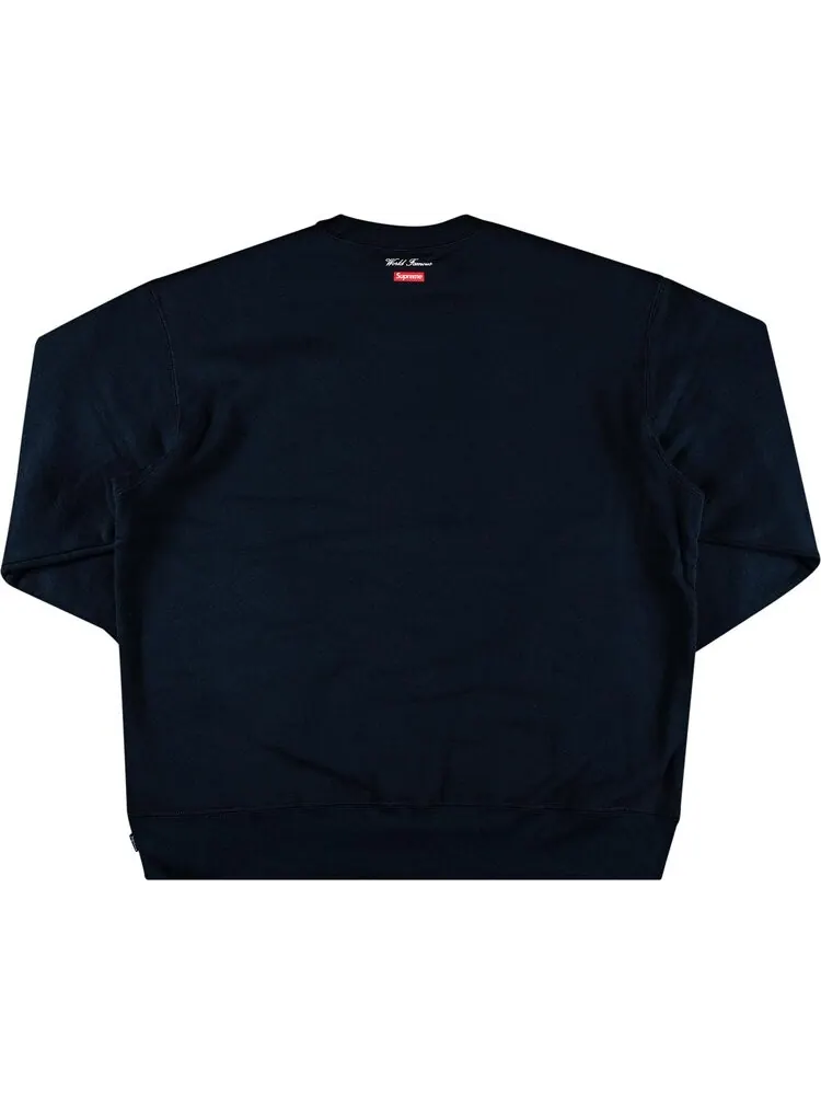 Толстовка Supreme Aerial Crewneck 'Navy' — изображение 2 из 3, синий