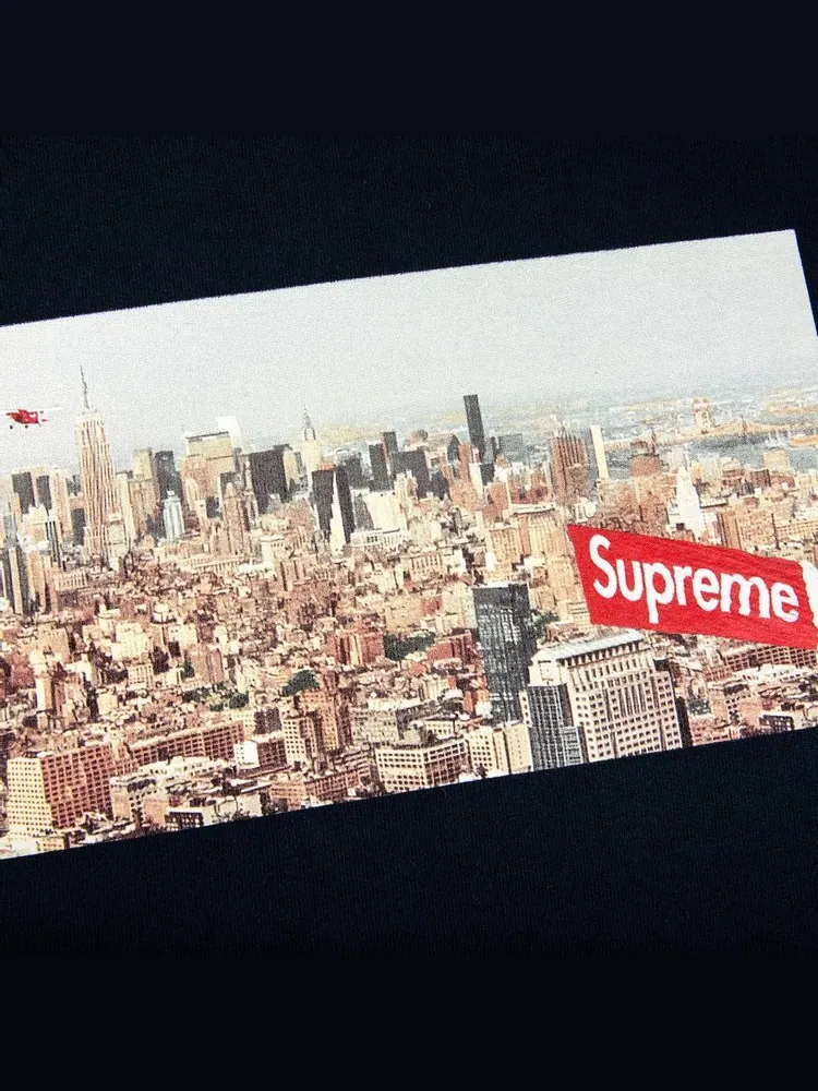 Толстовка Supreme Aerial Crewneck 'Navy' — изображение 3 из 3, синий