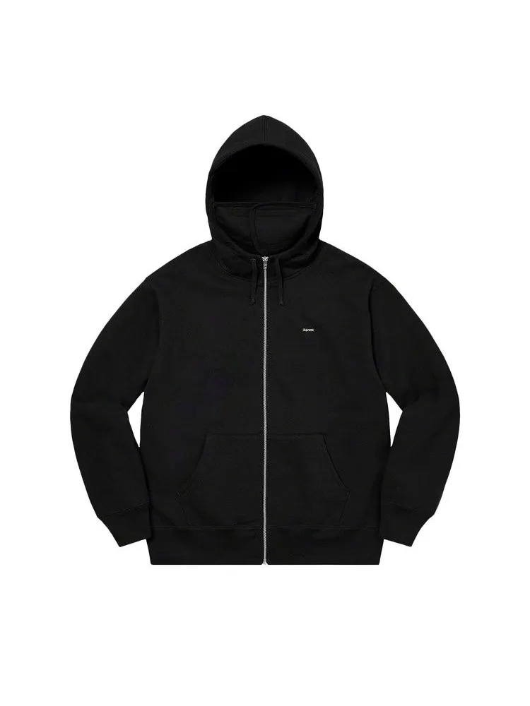 Худи Supreme Small Box Facemask Zip Up Hooded Sweatshirt 'Black' — изображение 1 из 1, черный