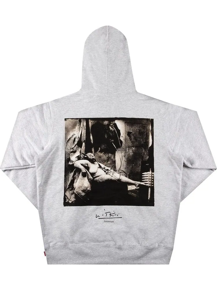 Толстовка Supreme x Joel-Peter Witkin Sanitarium Hooded Sweatshirt 'Ash Grey' — изображение 2 из 3, серый
