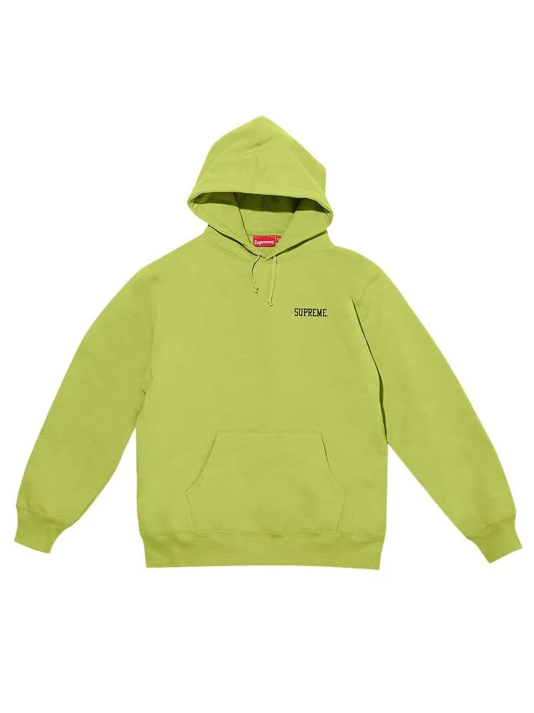 Толстовка Supreme x Joel-Peter Witkin Sanitarium Hooded Sweatshirt Lime — изображение 1 из 2, лаймовый