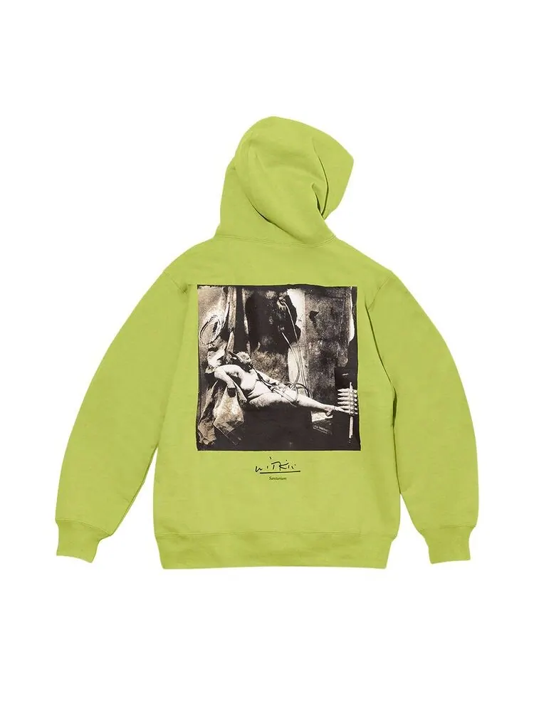 Толстовка Supreme x Joel-Peter Witkin Sanitarium Hooded Sweatshirt Lime — изображение 2 из 2, лаймовый