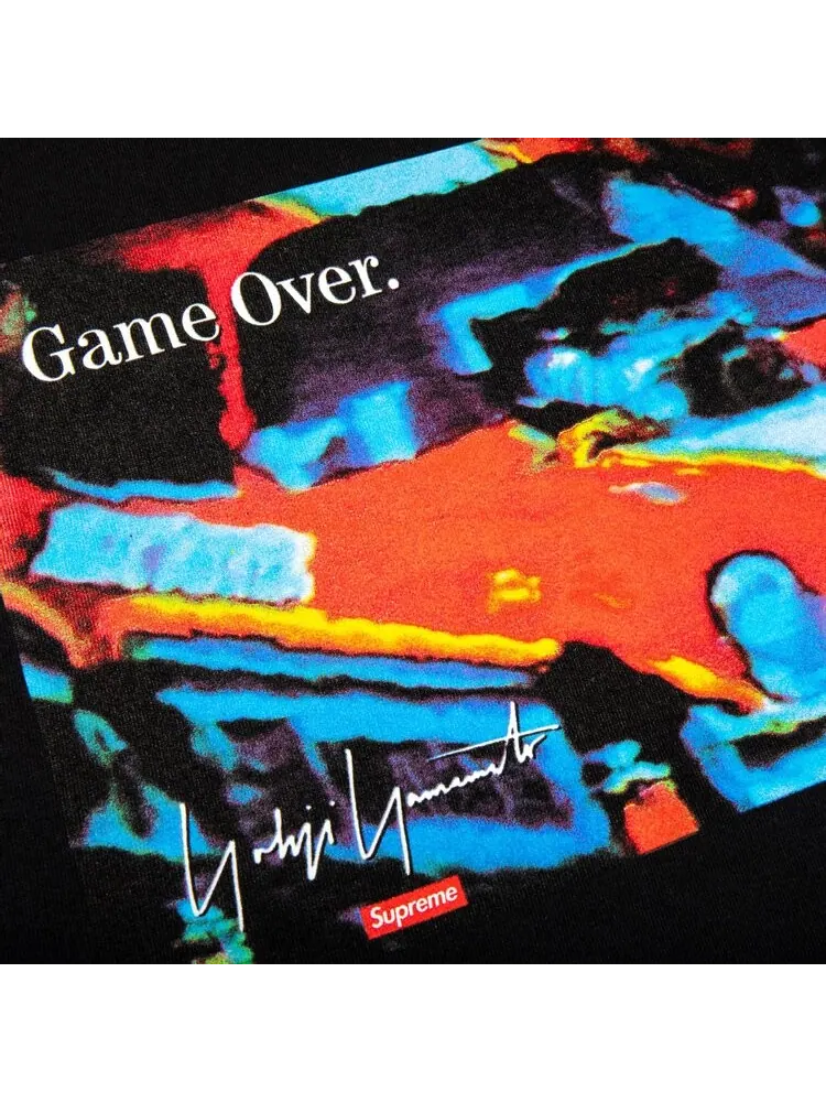 Футболка Supreme x Yohji Yamamoto Game Over Tee 'Black' — изображение 2 из 2, черный