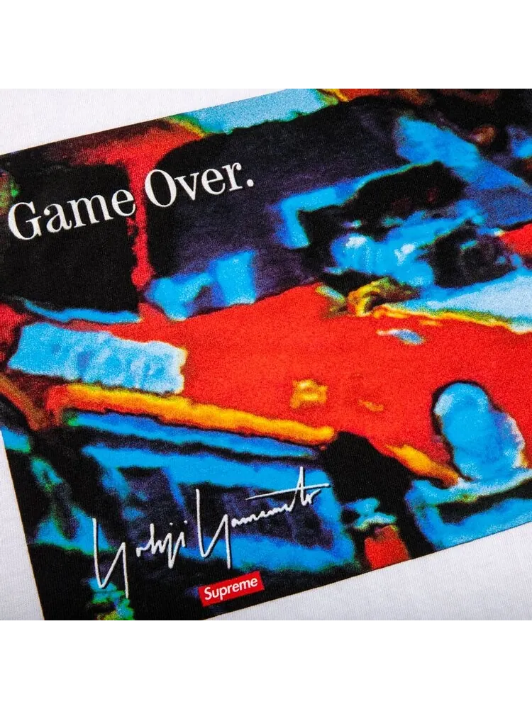 Футболка Supreme x Yohji Yamamoto Game Over Tee 'White' — изображение 2 из 2, белый