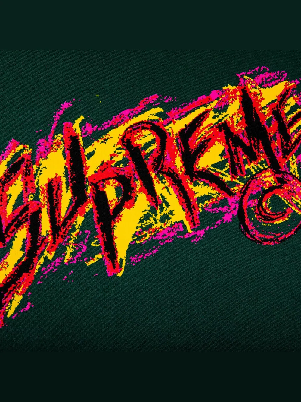 Футболка Supreme Scratch — изображение 2 из 2, зеленый