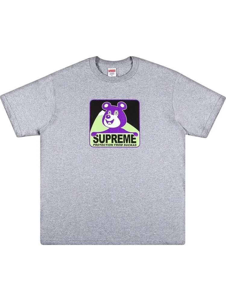 Футболка Supreme Bear Tee 'Heather Grey' — изображение 1 из 2, серый