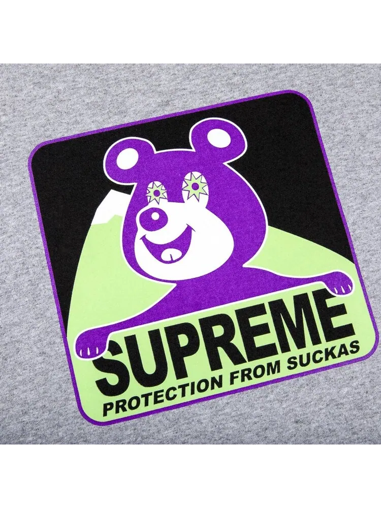 Футболка Supreme Bear Tee 'Heather Grey' — изображение 2 из 2, серый