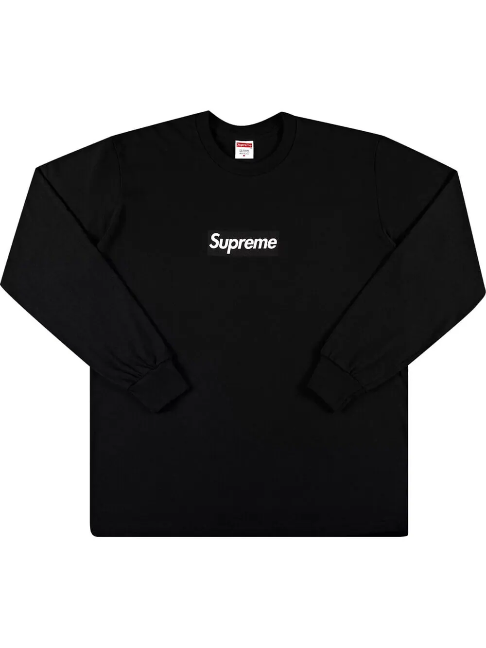 Лонгслив Supreme Box Logo — изображение 1 из 2, черный