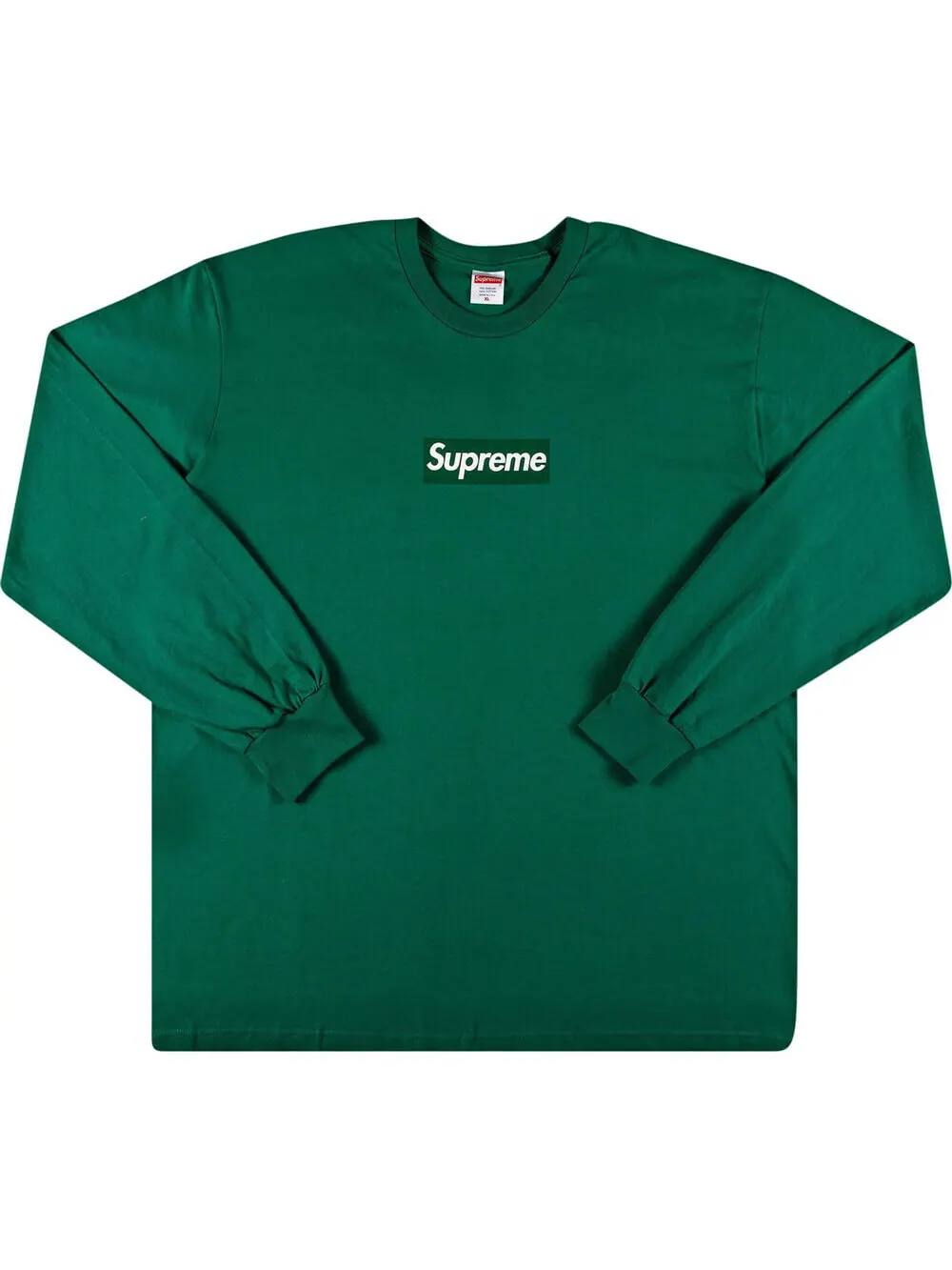 Лонгслив Supreme Box Logo — изображение 1 из 2, зеленый