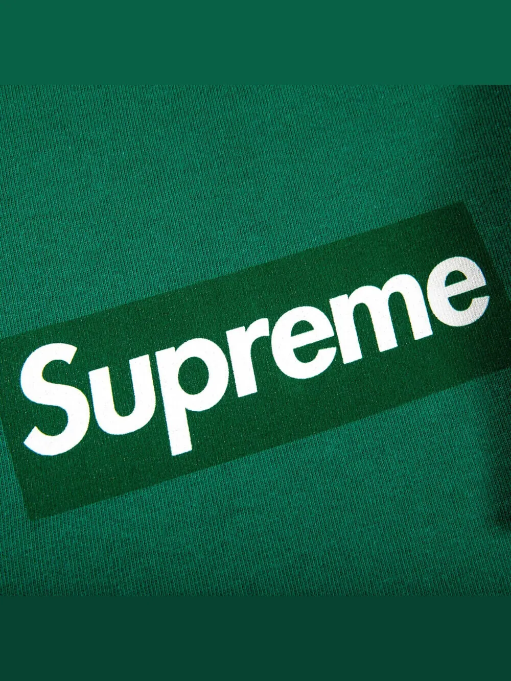 Лонгслив Supreme Box Logo — изображение 2 из 2, зеленый