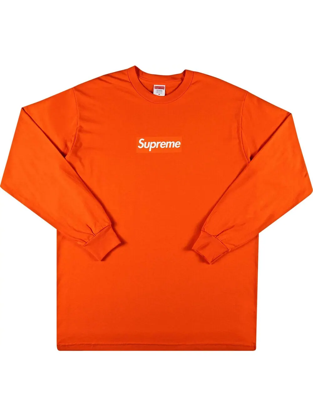 Лонгслив Supreme Box Logo — изображение 1 из 2, оранжевый