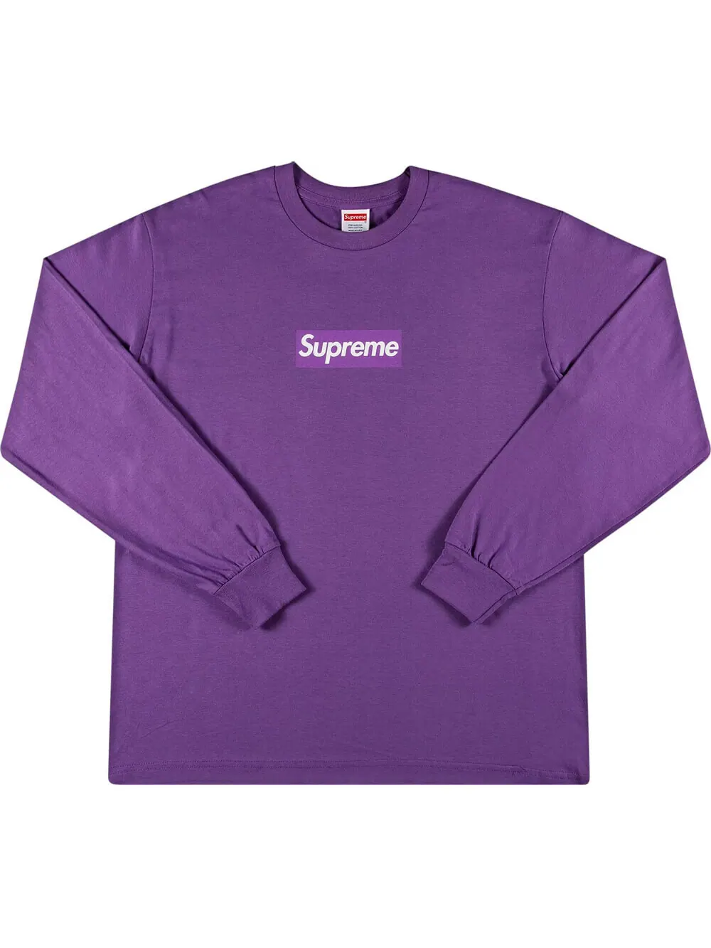 Лонгслив Supreme Box Logo — изображение 1 из 2, фиолетовый