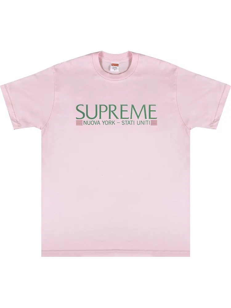 Футболка Supreme Nuova York Tee 'Light Pink' — изображение 1 из 1, розовый