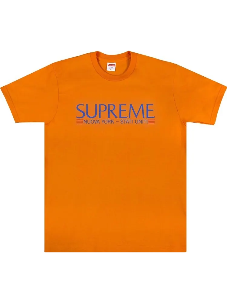 Футболка Supreme Nuova York Tee 'Orange' — изображение 1 из 1, оранжевый