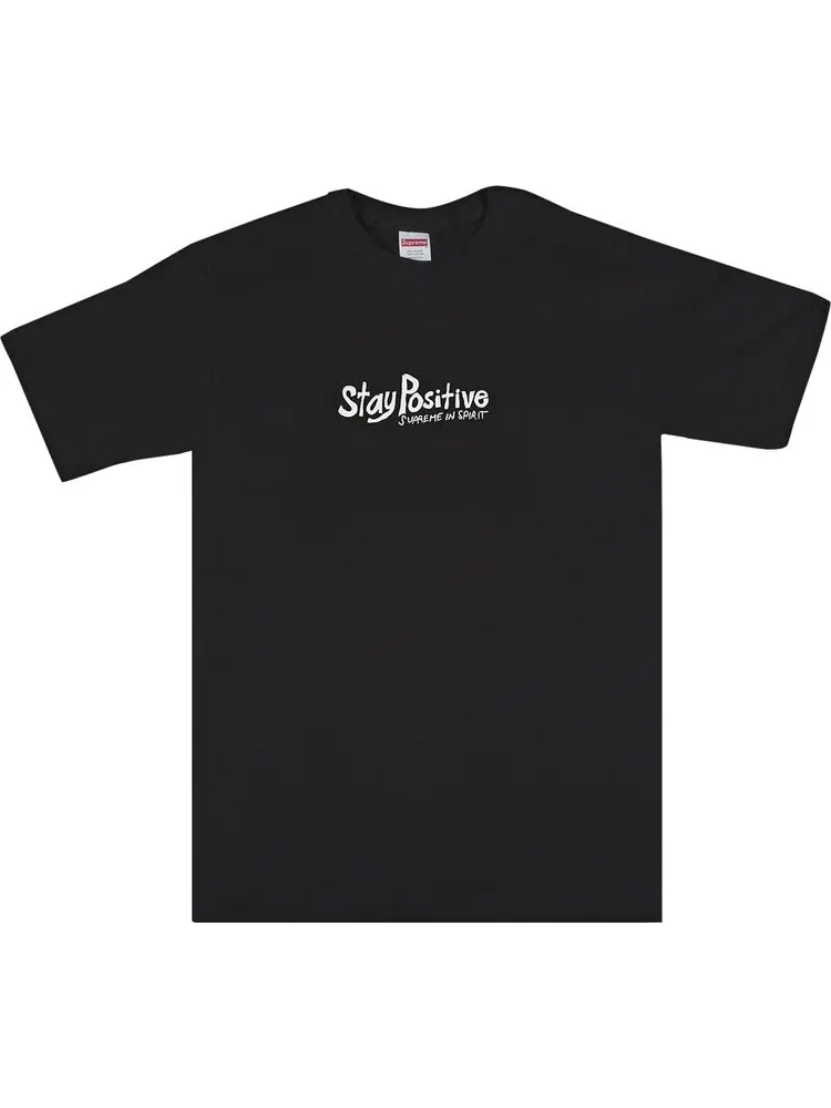 Футболка Supreme Stay Positive Tee 'Black' — изображение 1 из 3, черный