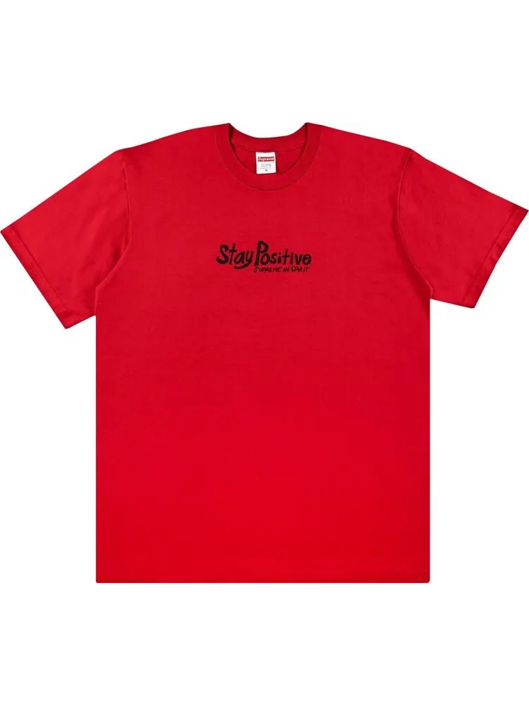 Футболка Supreme Stay Positive Tee 'Red' — изображение 1 из 3, красный