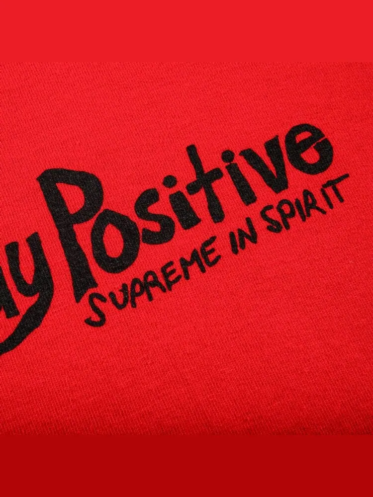 Футболка Supreme Stay Positive Tee 'Red' — изображение 3 из 3, красный