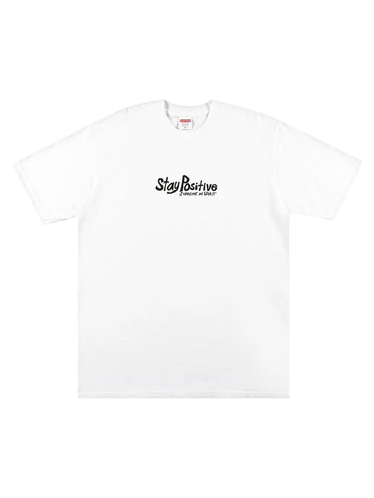 Футболка Supreme Stay Positive Tee 'White' — изображение 1 из 3, белый