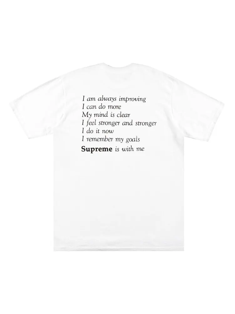 Футболка Supreme Stay Positive Tee 'White' — изображение 2 из 3, белый