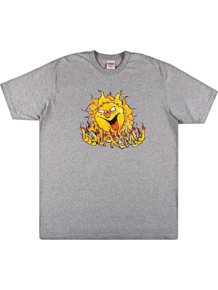 Футболка Supreme Sun Tee 'Heather Grey' — изображение 1 из 2, серый