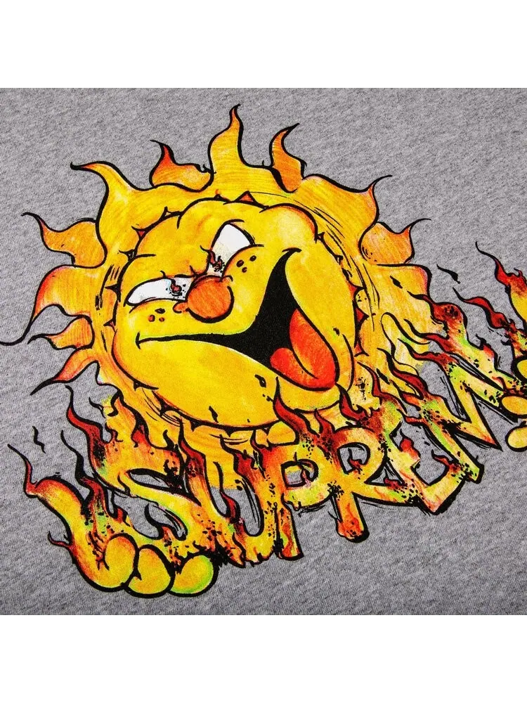Футболка Supreme Sun Tee 'Heather Grey' — изображение 2 из 2, серый