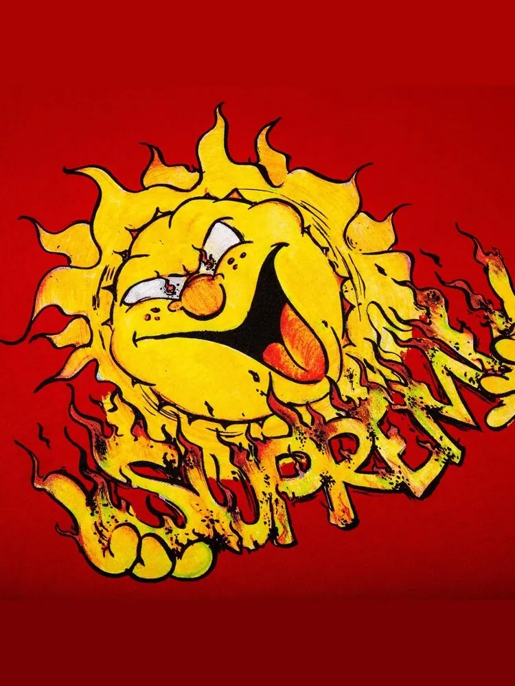 Футболка Supreme Sun Tee 'Red' — изображение 2 из 2, красный