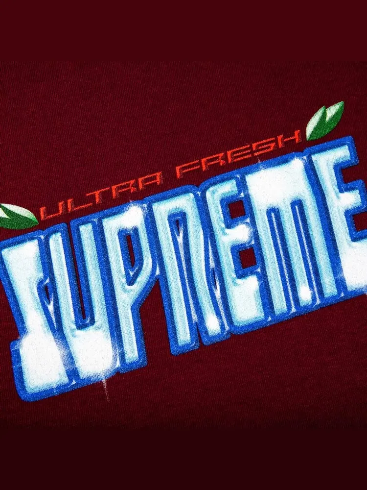 Футболка Supreme Ultra Fresh Tee 'Burgundy' — изображение 2 из 2, красный