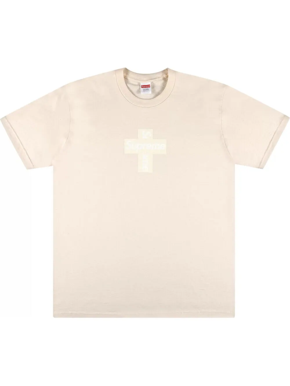 Футболка Supreme Cross Box — изображение 1 из 2, бежевый