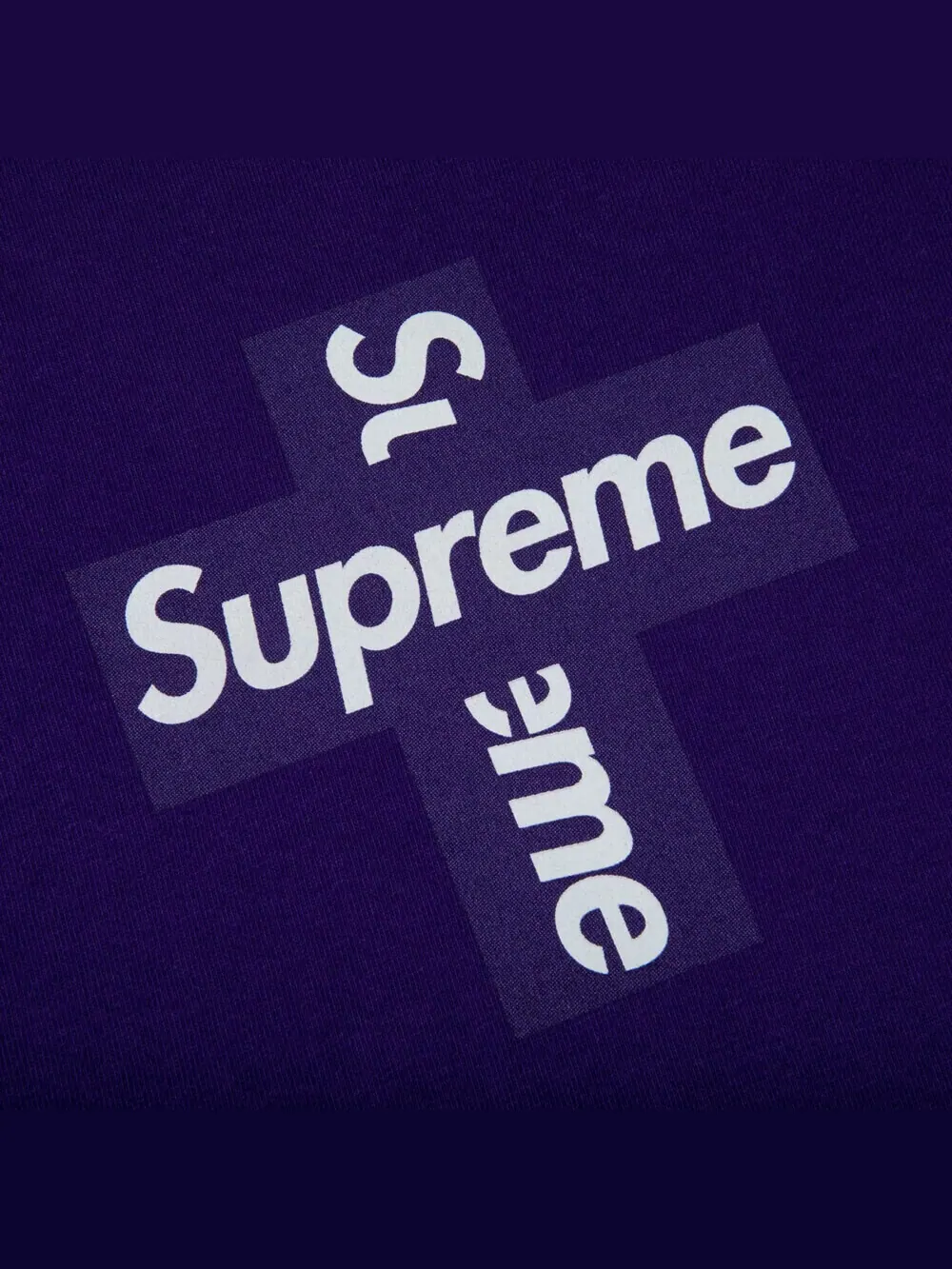 Футболка Supreme Cross Box — изображение 2 из 2, фиолетовый