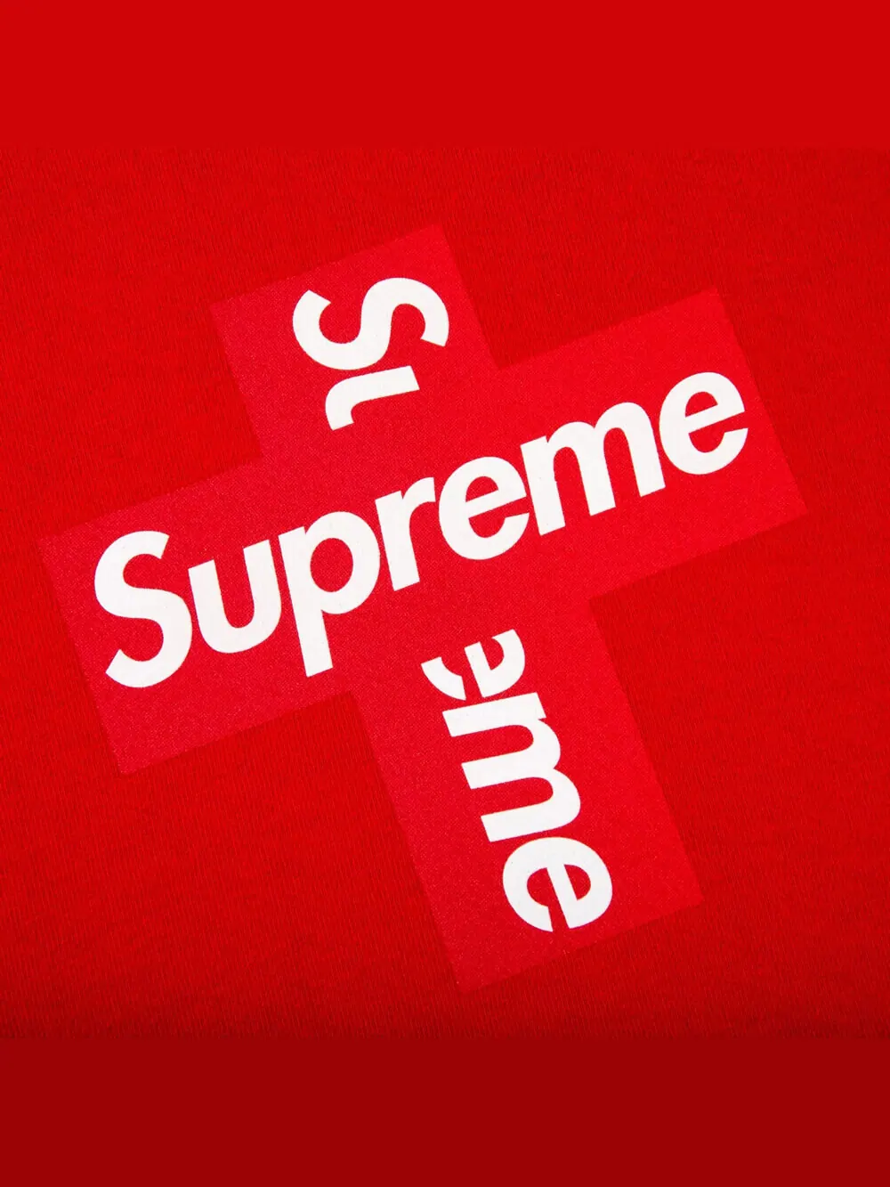 Футболка Supreme Cross Box — изображение 2 из 2, красный