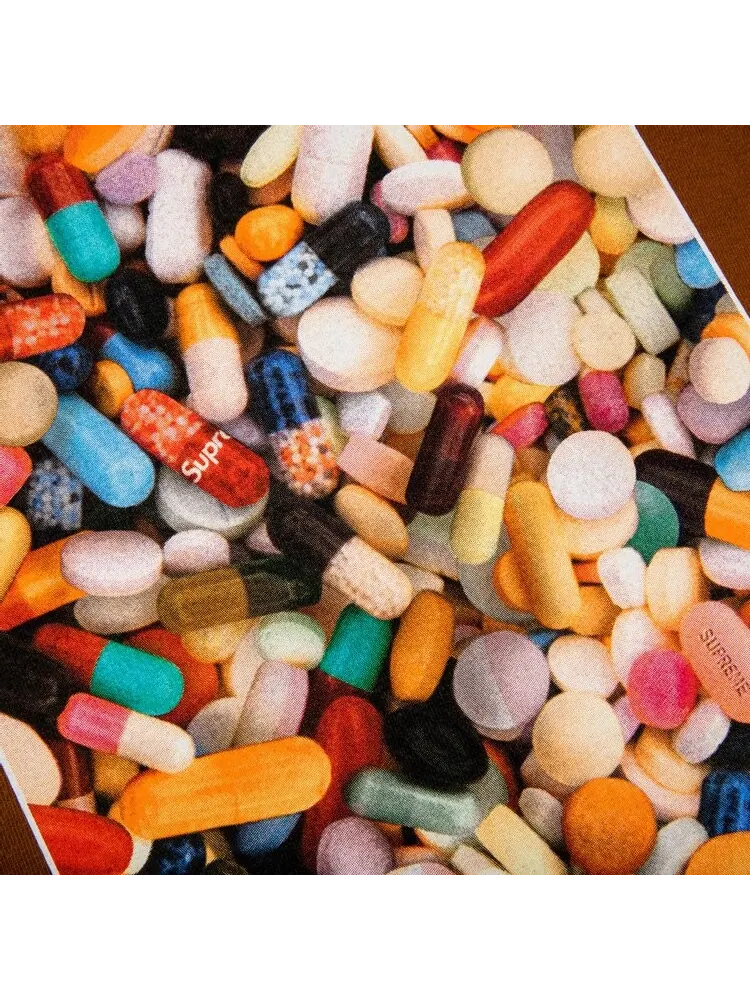 Футболка Supreme Pills Tee 'Brown' — изображение 2 из 2, коричневый