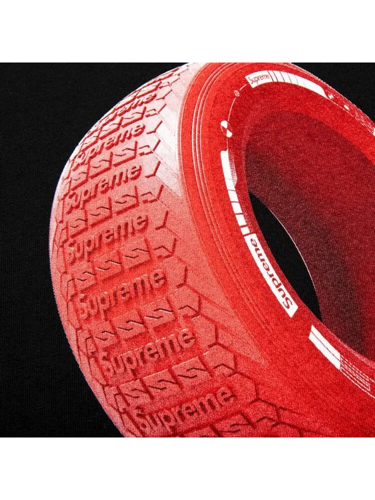 Футболка Supreme Tire Tee 'Black' — изображение 2 из 2, черный
