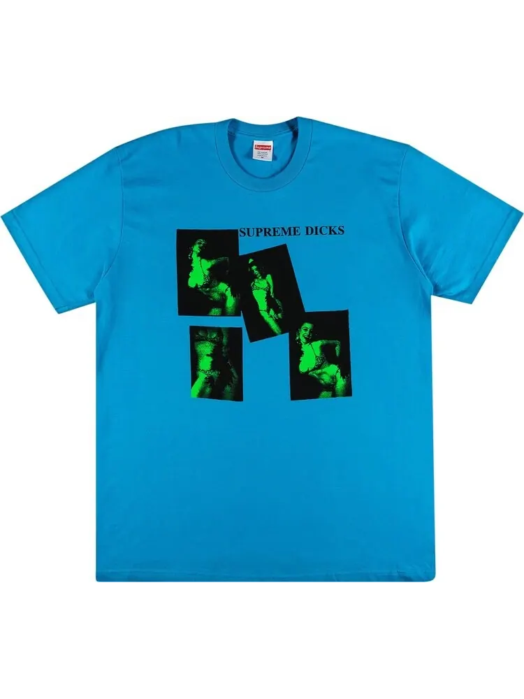 Футболка Supreme Dicks Tee 'Bright Blue' — изображение 1 из 3, синий