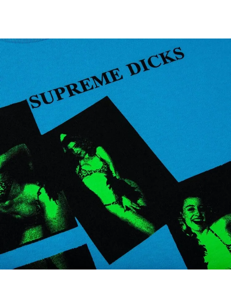 Футболка Supreme Dicks Tee 'Bright Blue' — изображение 3 из 3, синий
