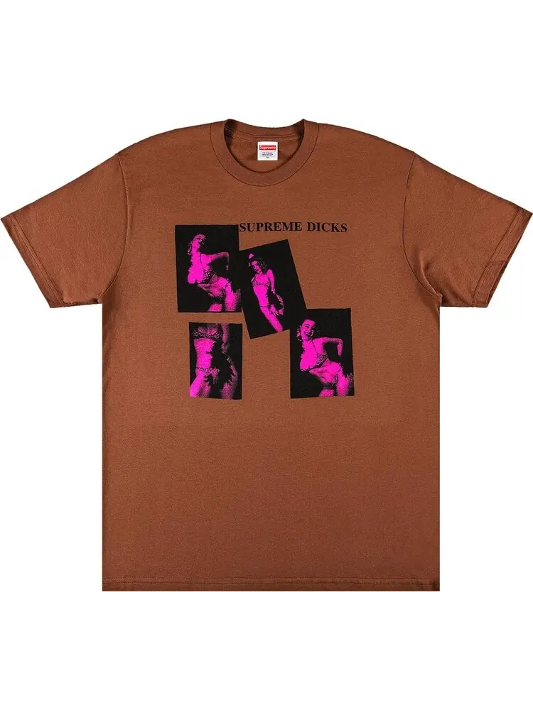 Футболка Supreme Dicks Tee 'Brown' — изображение 1 из 3, коричневый