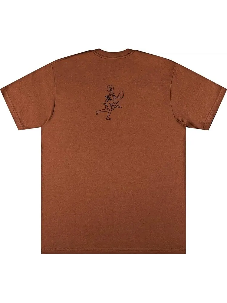 Футболка Supreme Dicks Tee 'Brown' — изображение 2 из 3, коричневый