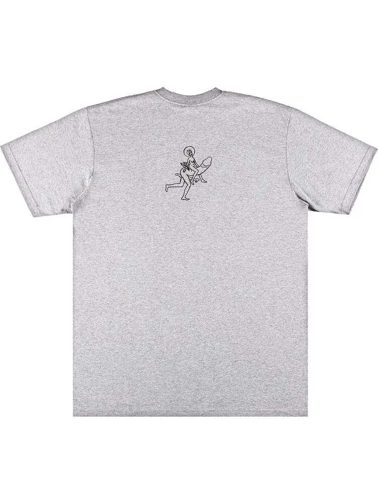 Футболка Supreme Dicks Tee 'Heather Grey' — изображение 2 из 3, серый