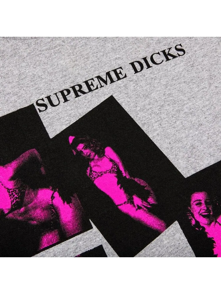 Футболка Supreme Dicks Tee 'Heather Grey' — изображение 3 из 3, серый