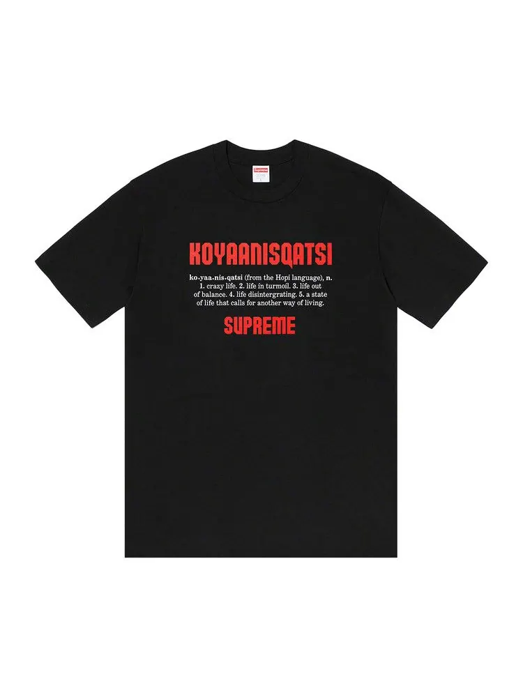 Футболка Supreme Koyaanisqatsi Tee — изображение 1 из 1, черный