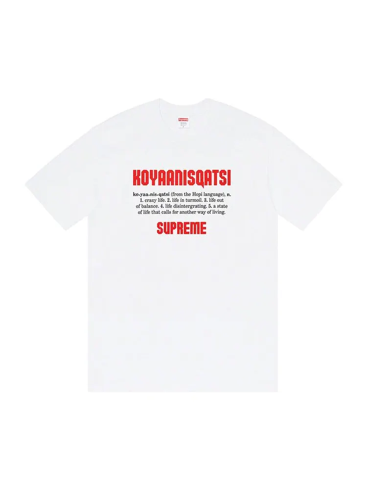 Футболка Supreme Koyaanisqatsi Tee — изображение 1 из 1, белый