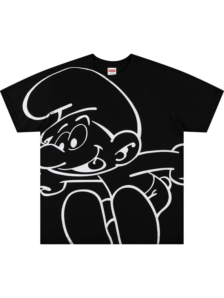 Футболка Supreme x Smurfs Tee 'Black' — изображение 1 из 3, черный