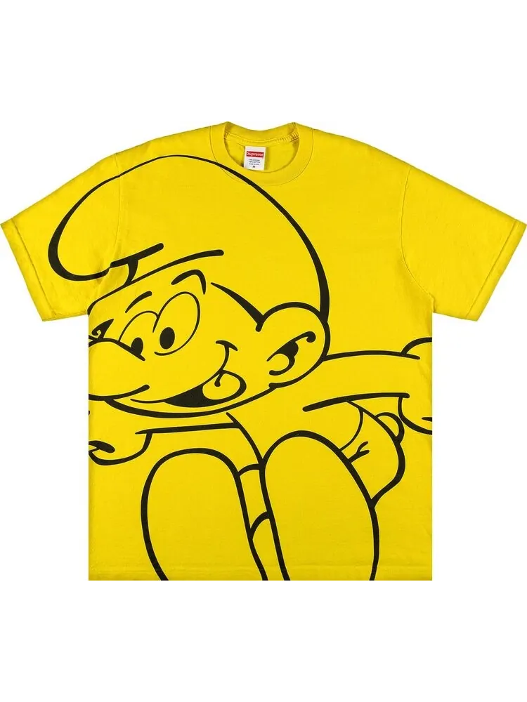 Футболка Supreme x Smurfs Tee 'Yellow' — изображение 1 из 3, желтый