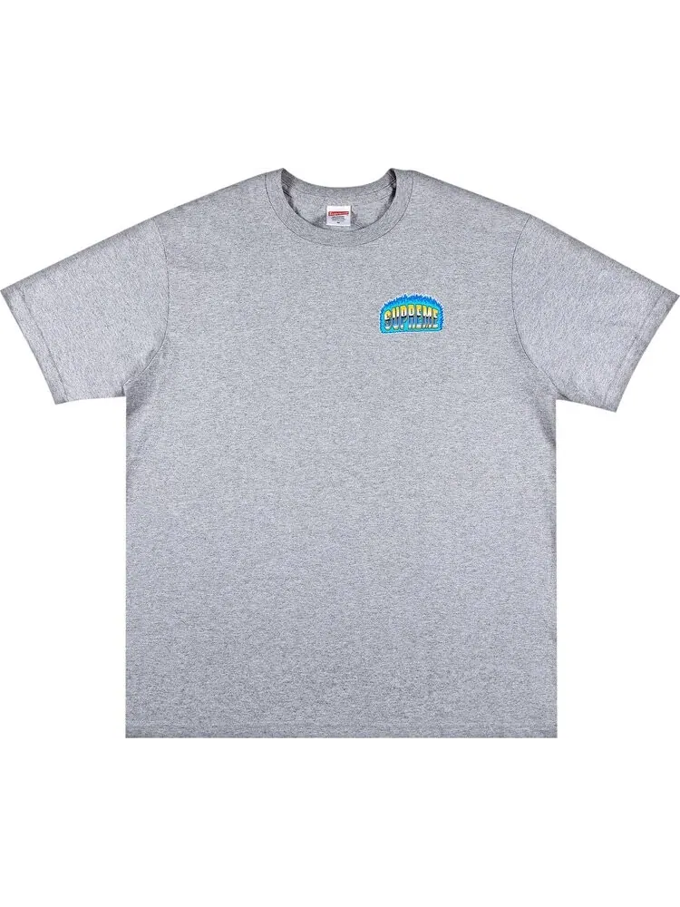 Футболка Supreme Chrome Tee 'Heather Grey' — изображение 1 из 3, серый