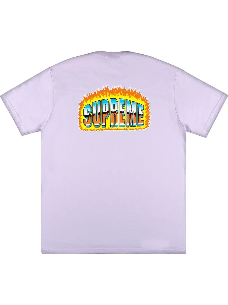 Футболка Supreme Chrome Tee 'Light Purple' — изображение 2 из 3, фиолетовый
