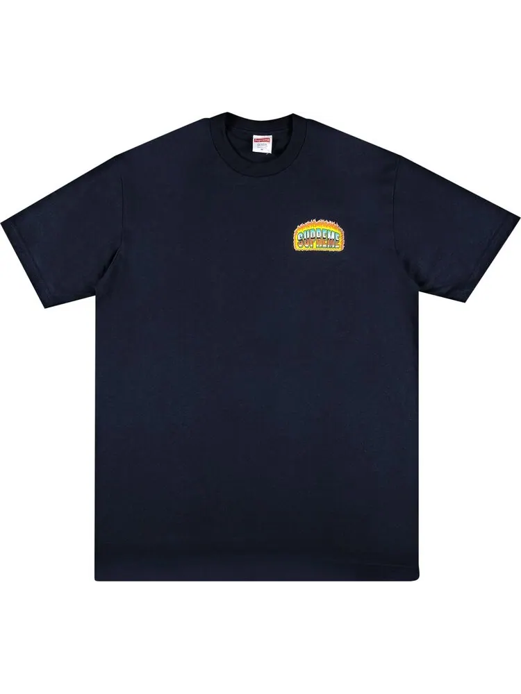 Футболка Supreme Chrome Tee 'Navy' — изображение 1 из 3, синий