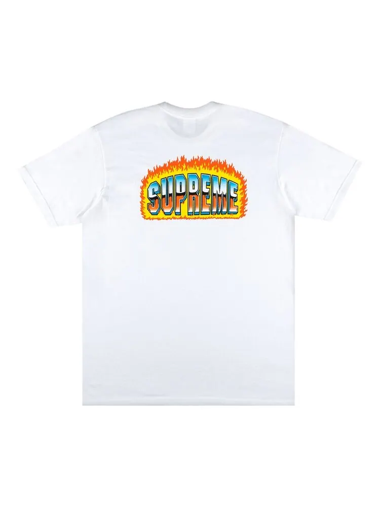 Футболка Supreme Chrome Tee 'White' — изображение 2 из 3, белый