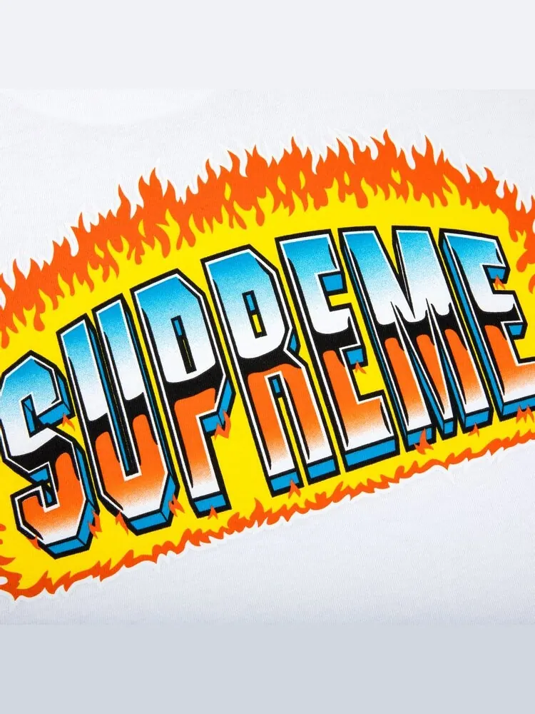 Футболка Supreme Chrome Tee 'White' — изображение 3 из 3, белый