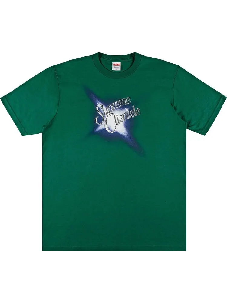 Футболка Supreme Clientele Tee 'Light Pine' — изображение 1 из 3, зеленый