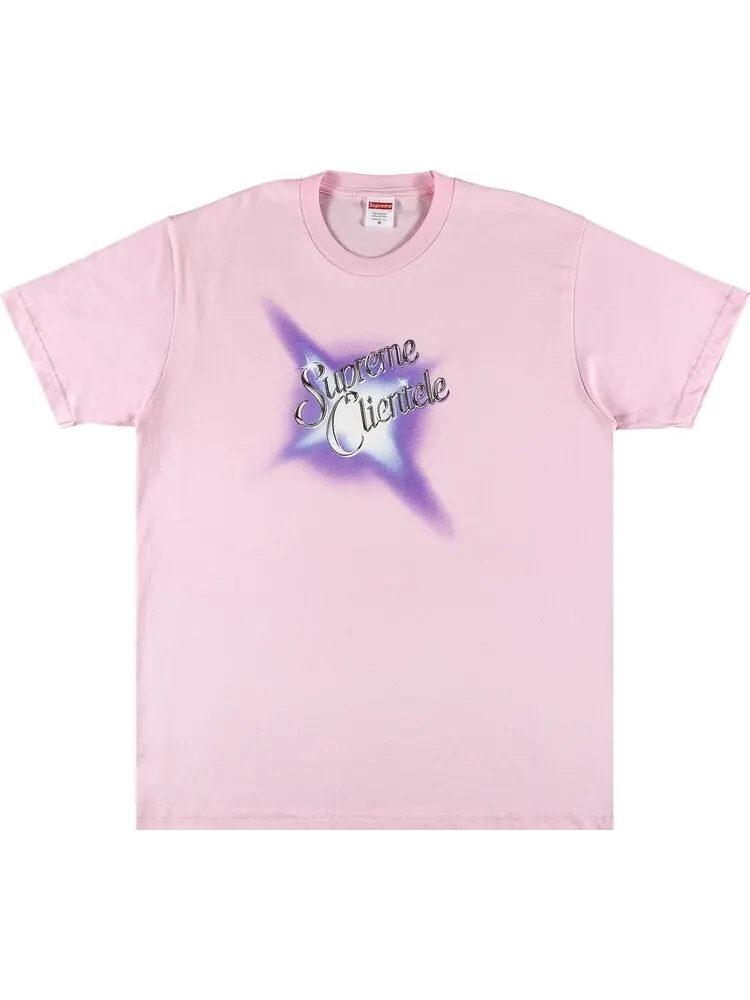 Футболка Supreme Clientele Tee 'Light Pink' — изображение 1 из 3, розовый