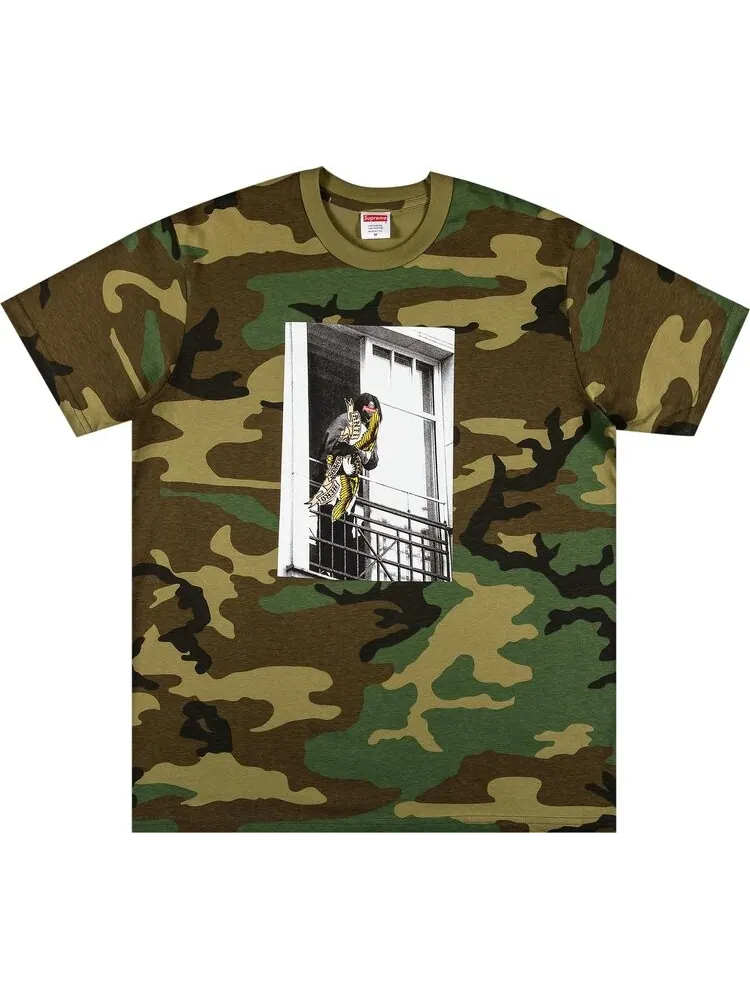 Футболка Supreme x ANTIHERO Balcony Tee 'Woodland Camo' — изображение 1 из 3, мульти